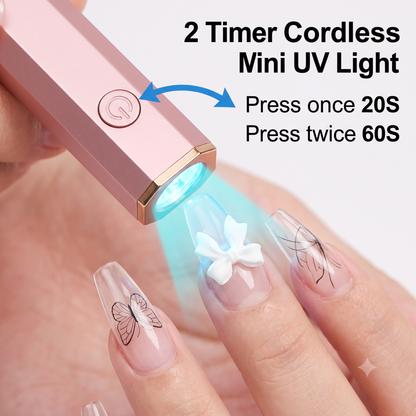 MegaCred™ Rechargeable Mini UV Nail Lamp with Digital Display