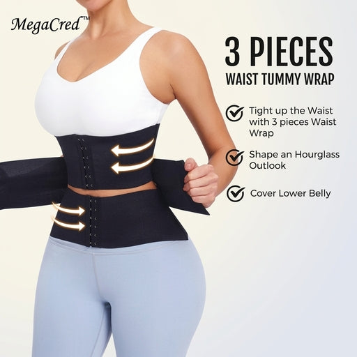 MegaCred™ 3-Section Waist Trainer & Slimming Belt
