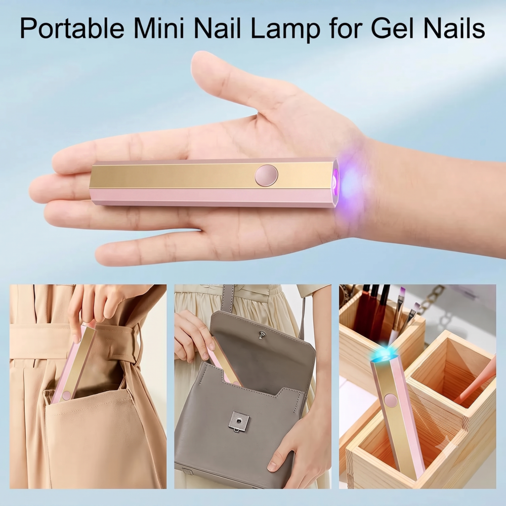 MegaCred™ Rechargeable Mini UV Nail Lamp with Digital Display