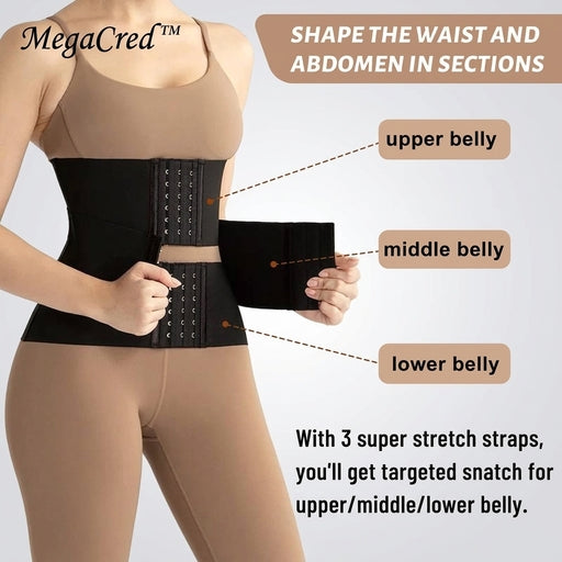 MegaCred™ 3-Section Waist Trainer & Slimming Belt