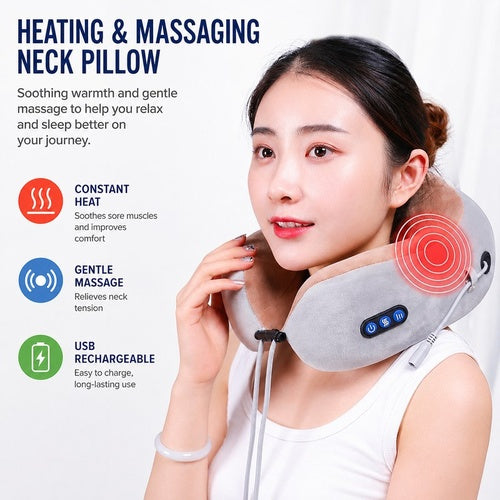 U-Shape Massage Pillow for Stress and Tension Relief